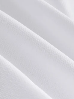 White Regular Fit Textured Wing Collar Dress Shirt