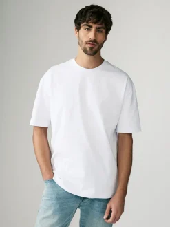 White Relaxed Fit Heavyweight T-Shirts 3 Pack
