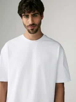 White Relaxed Fit Heavyweight T-Shirts 3 Pack