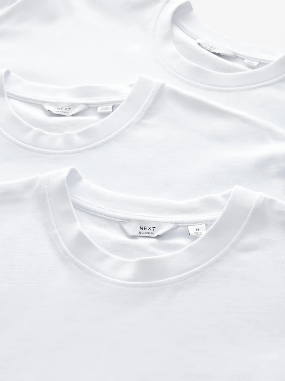 White Relaxed Fit Heavyweight T-Shirts 3 Pack