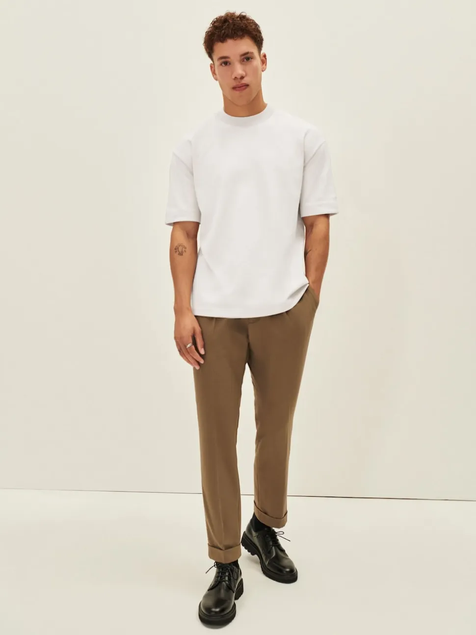 White Relaxed Fit Heavyweight T-Shirt