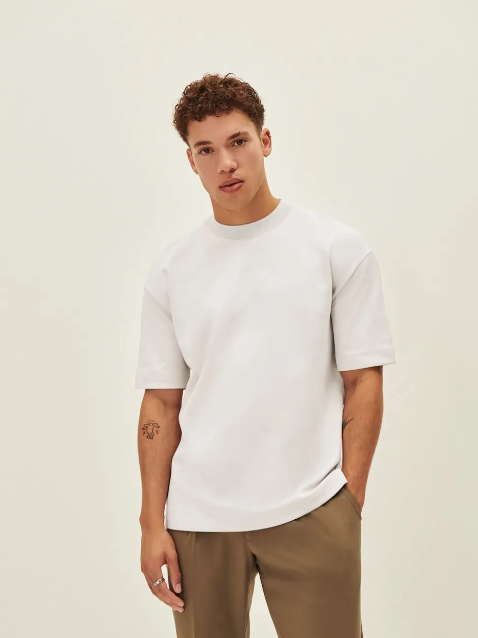 White Relaxed Fit Heavyweight T-Shirt