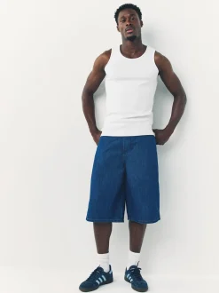 White Ribbed Vests 2 Pack