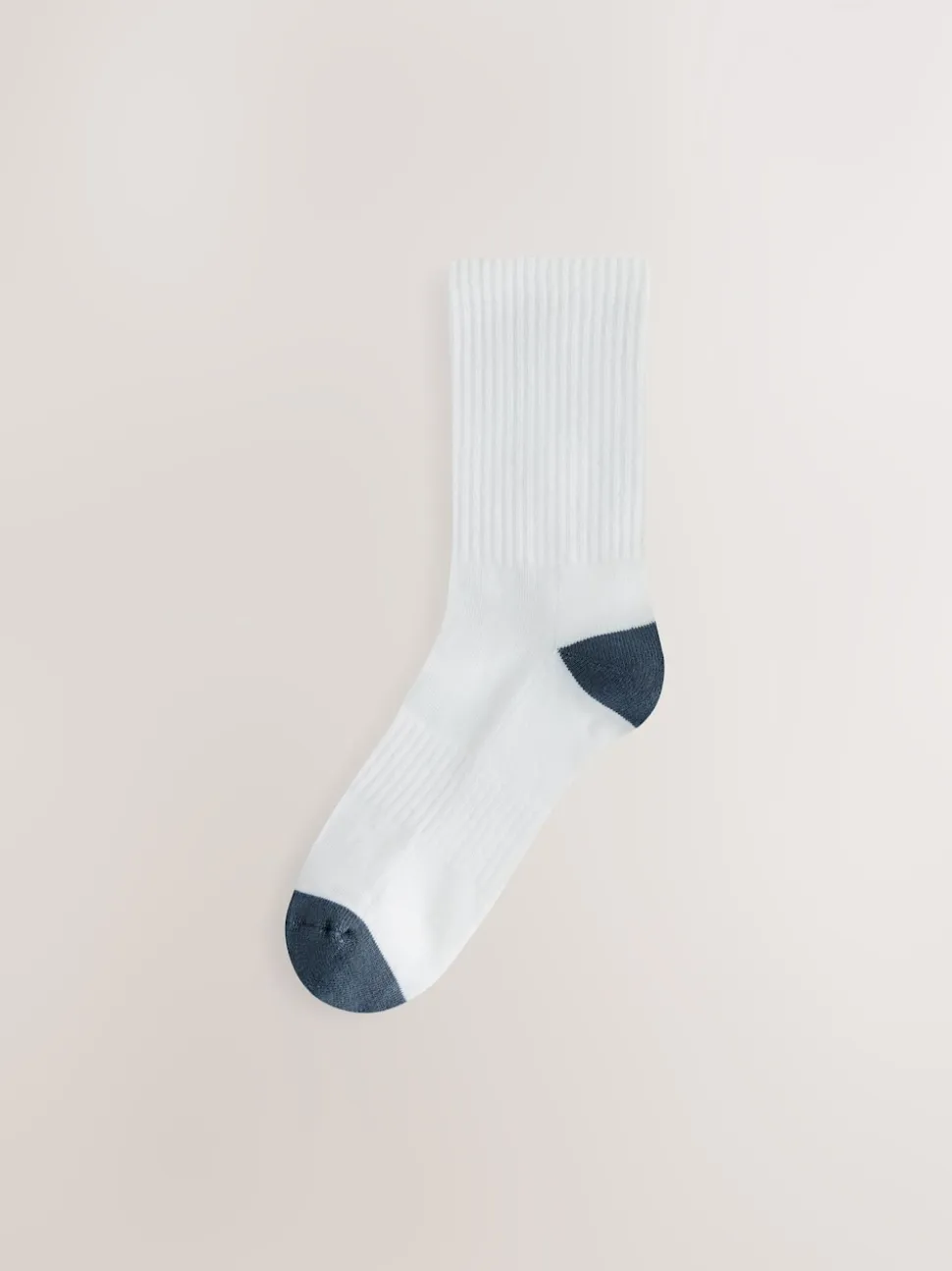 White Rich Heel Toe Sports Socks 4 Pack