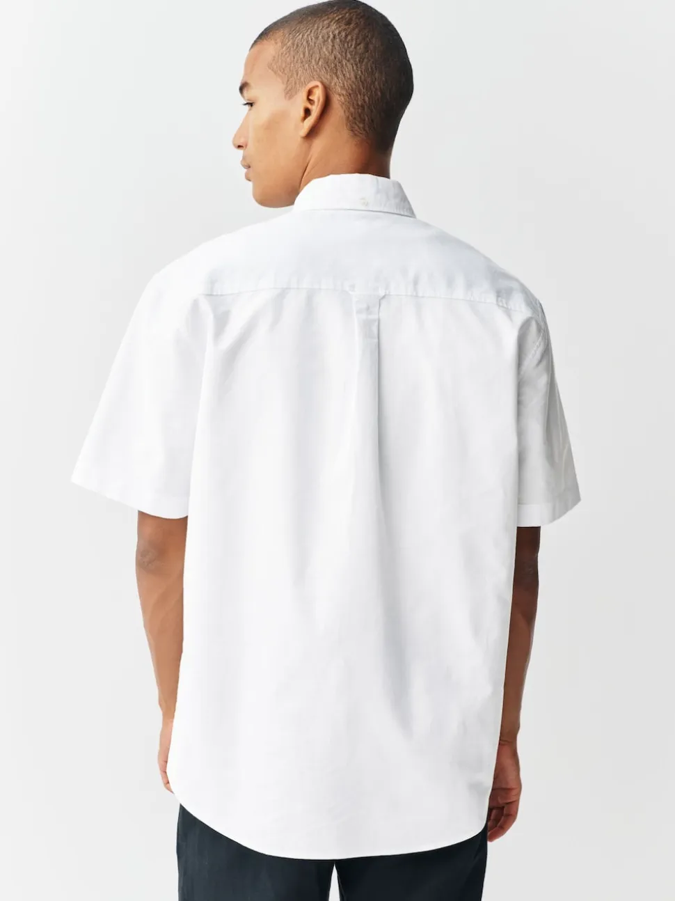 White Short Sleeve Oxford Shirt