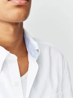 White Short Sleeve Oxford Shirt