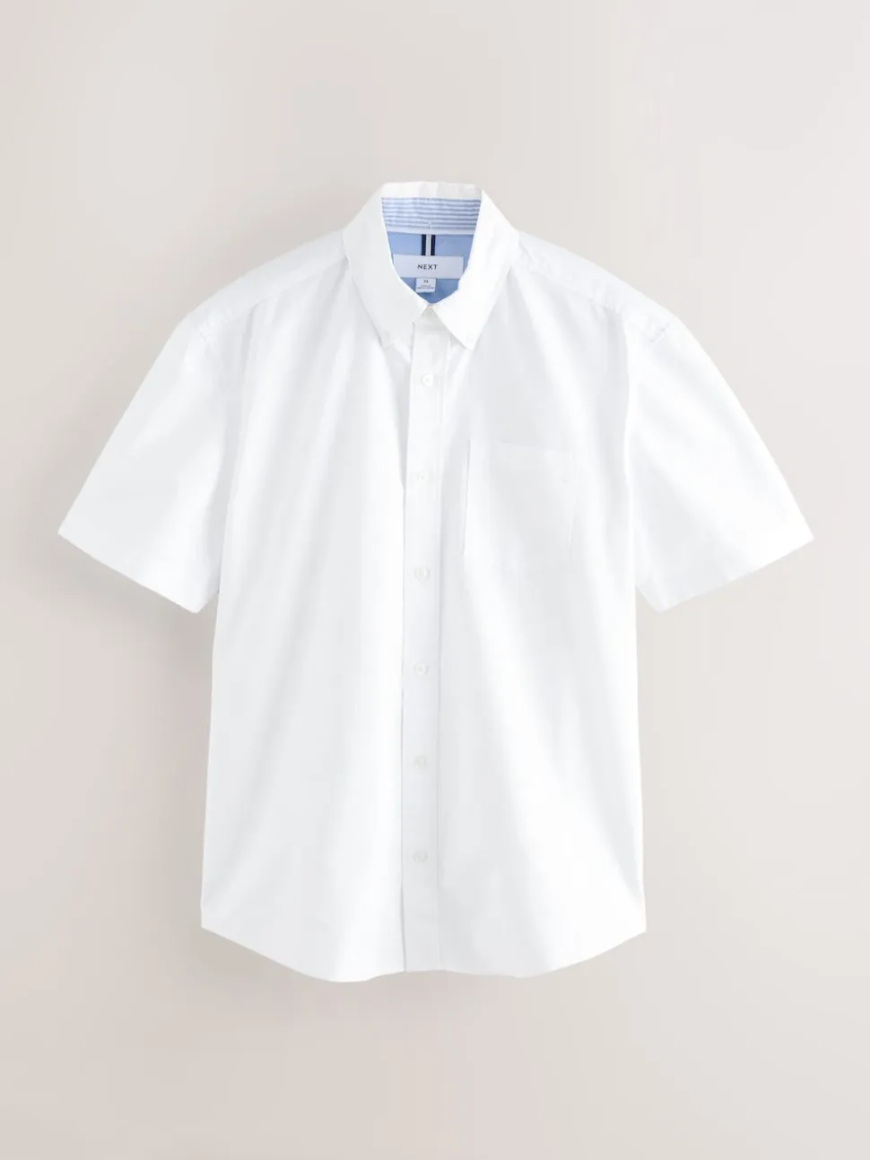 White Short Sleeve Oxford Shirt