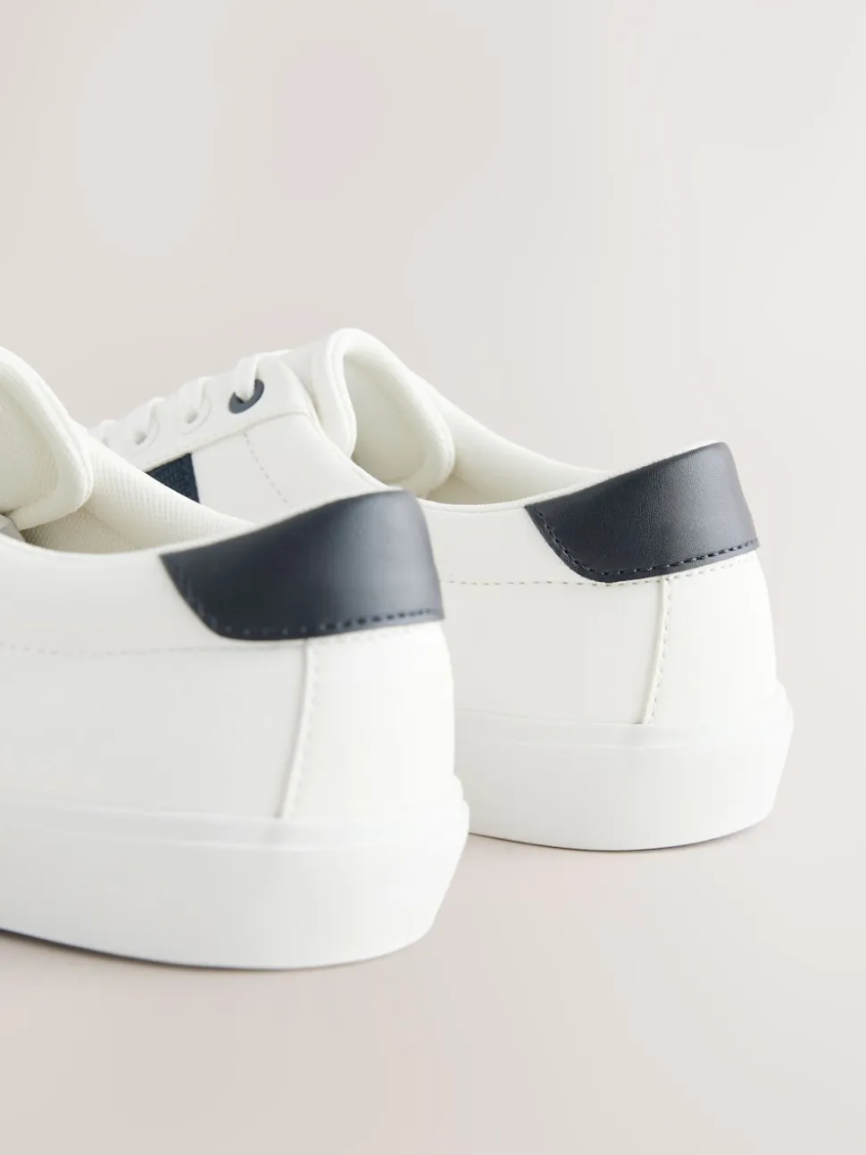 White Side Stripe Smart Casual Trainers
