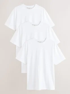 White Signature SUPIMA® Cotton Crew Neck T-Shirts 3 Pack