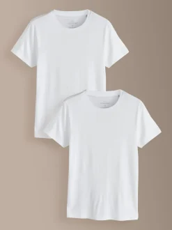 White Signature TENCEL™ Lyocell T-Shirts 2 Pack