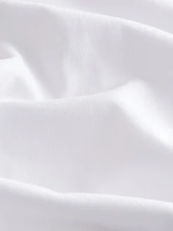 White Slim Fit 100% Cotton V-Neck Layering T-Shirts 10 Pack