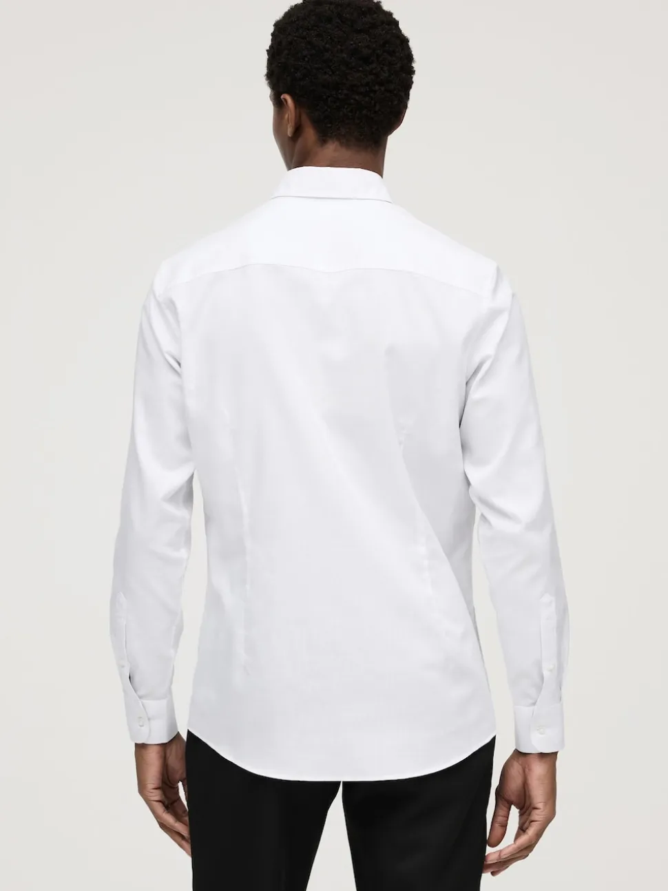 White Slim Fit Button Down Easy Iron Oxford Shirt
