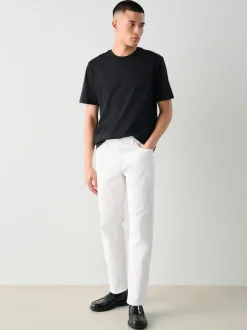 White Slim Fit Essential Stretch Jeans