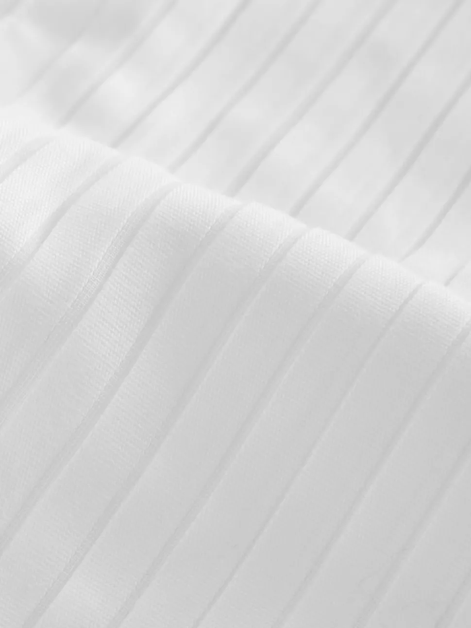 White Slim Fit Occasion Pleated Bib Double Cuff Dress Shirt