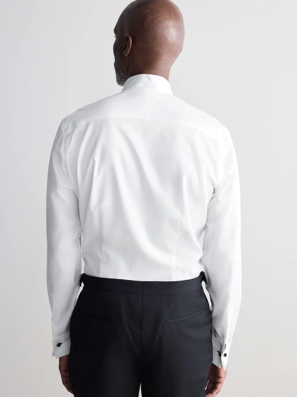 White Slim Fit Signature Egyptian Cotton Shirt and Silk Bow Tie Set