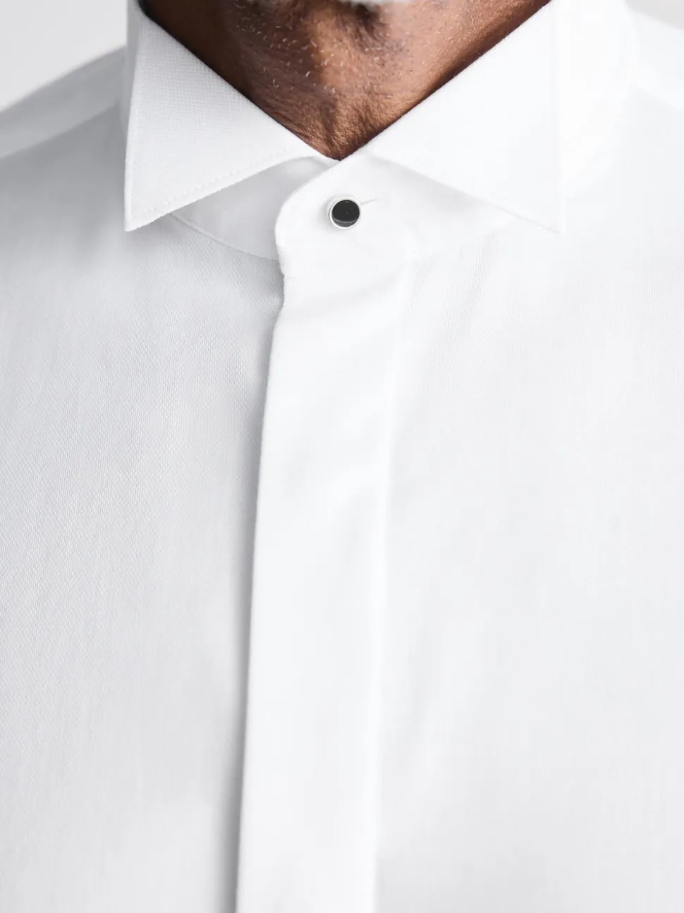 White Slim Fit Signature Egyptian Cotton Shirt and Silk Bow Tie Set