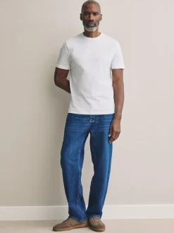 White Slim Fit Signature SUPIMA® Cotton Crew Neck T-Shirt