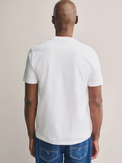 White Slim Fit Signature SUPIMA® Cotton Crew Neck T-Shirt