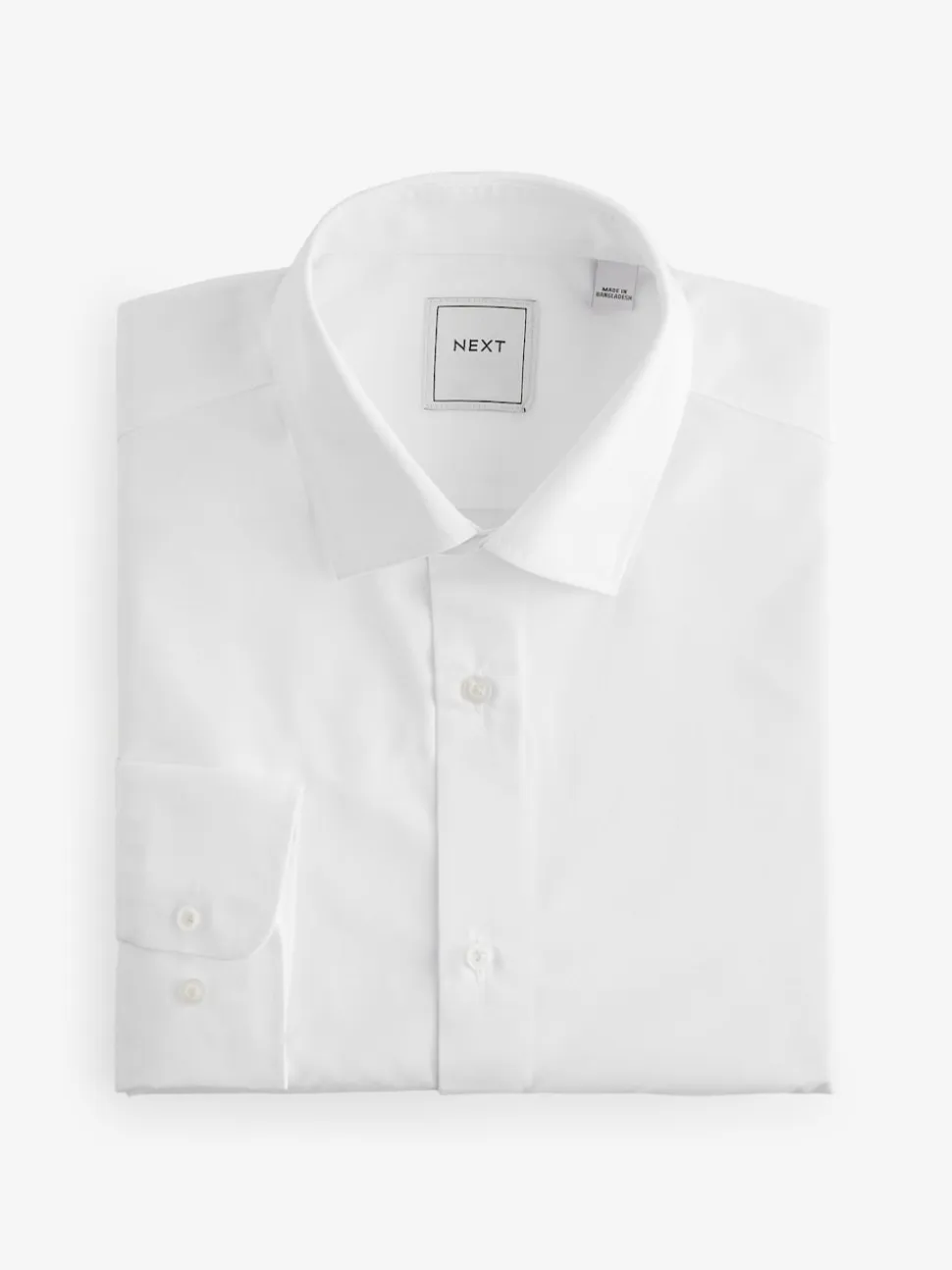 White Slim Fit Single Cuff Easy Care Smart Shirts 3 Pack