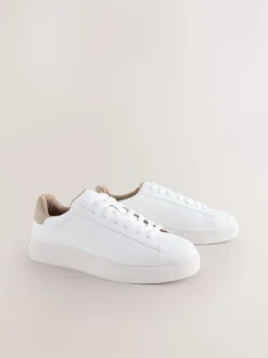 White Smart Casual Longline Trainers
