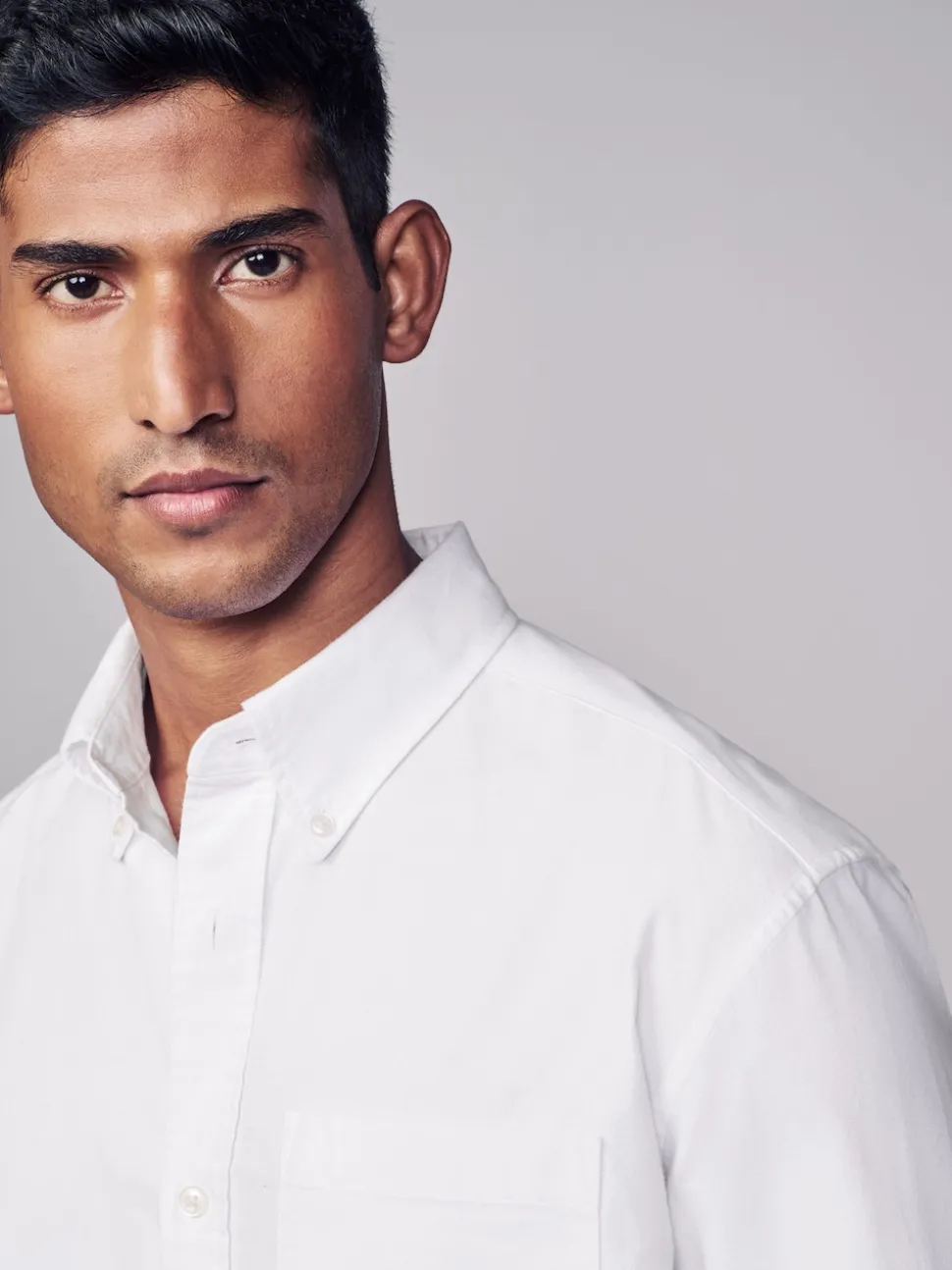 White Soft Touch Oxford Long Sleeve Shirt