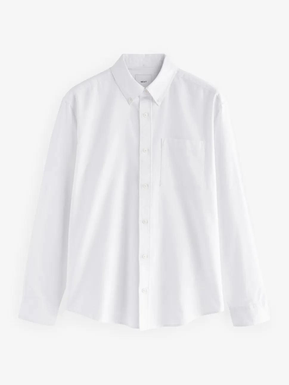 White Soft Touch Oxford Long Sleeve Shirt