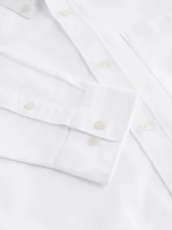 White Soft Touch Oxford Long Sleeve Shirt