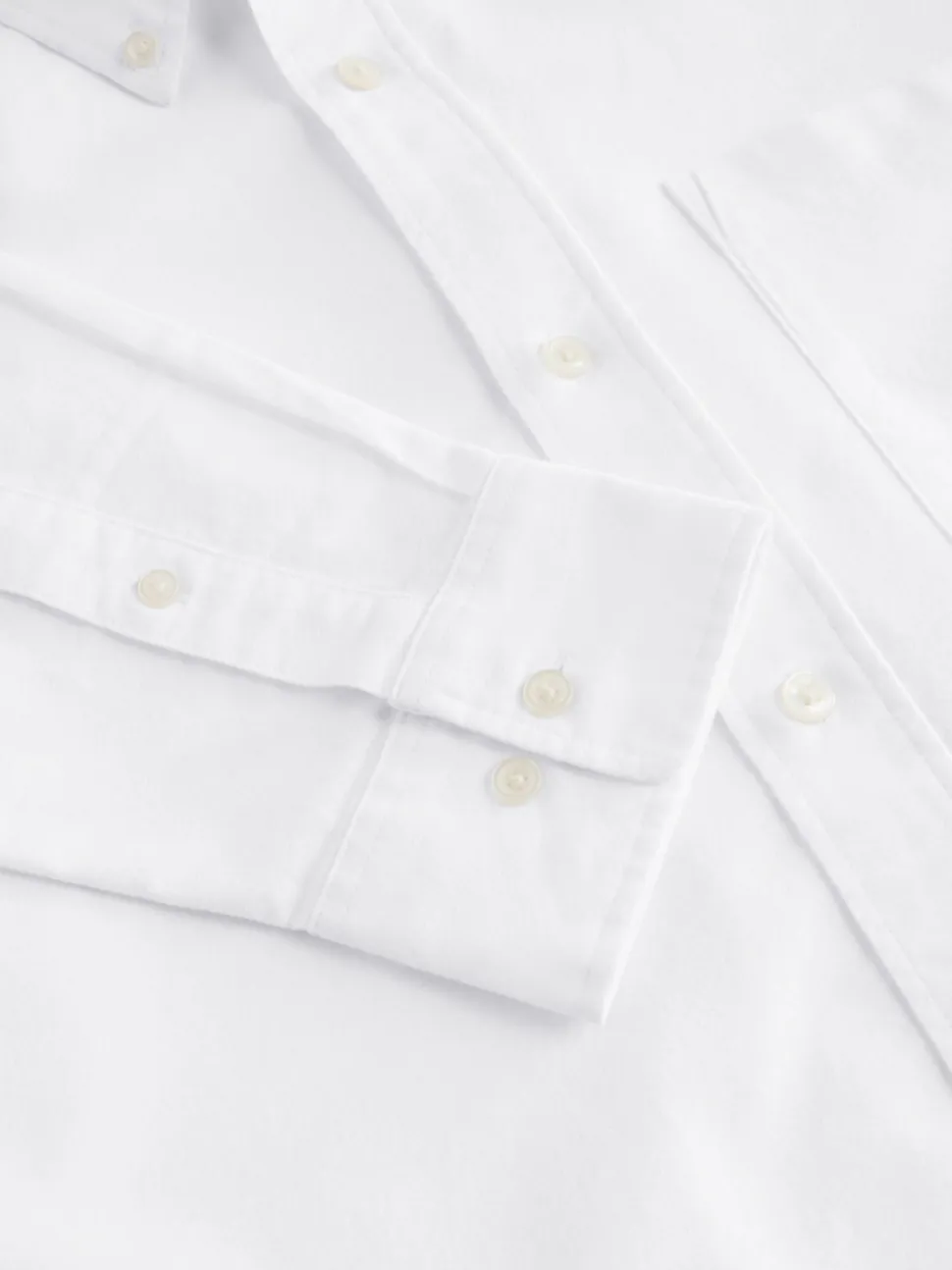 White Soft Touch Oxford Long Sleeve Shirt