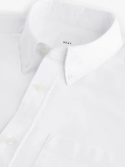 White Soft Touch Oxford Long Sleeve Shirt