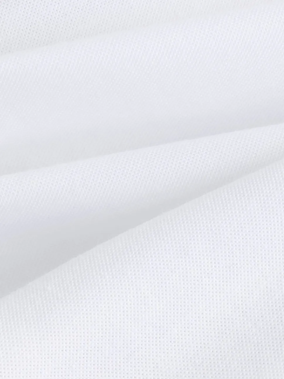 White Stretch Oxford Long Sleeve Shirt