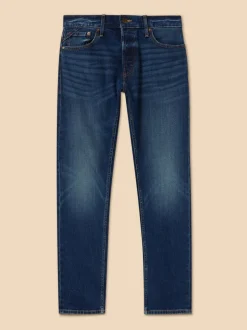White Stuff Blue Camo Eastwood Straight Jeans