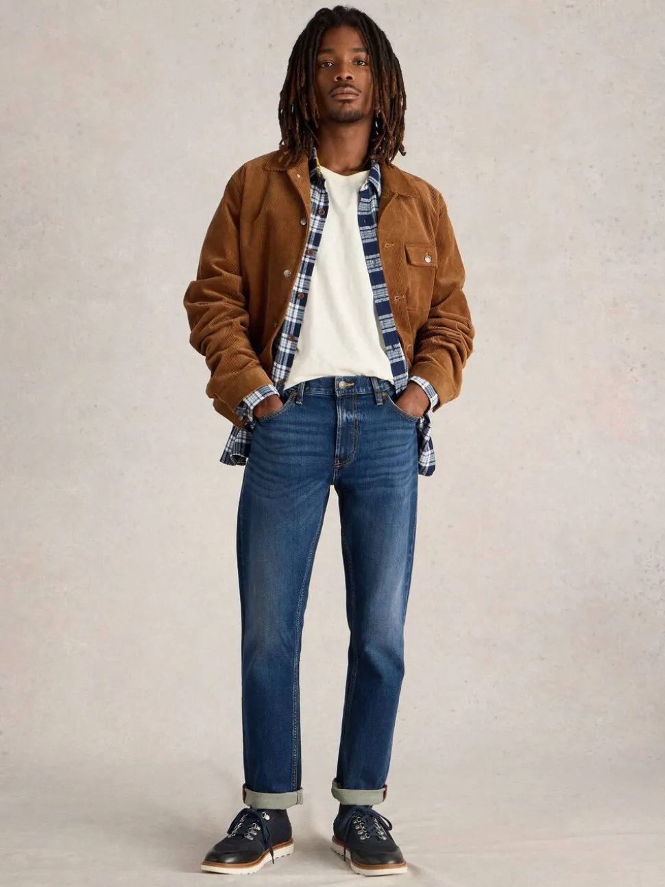 White Stuff Blue Slim Bronson Jeans