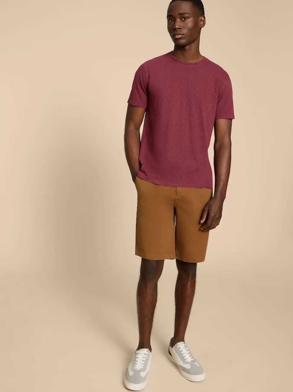 White Stuff Brown Sutton Chino Shorts