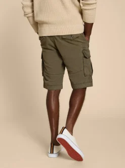 White Stuff Green 100% Cotton Halsall Cargo Shorts