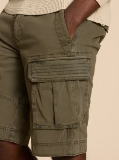 White Stuff Green 100% Cotton Halsall Cargo Shorts