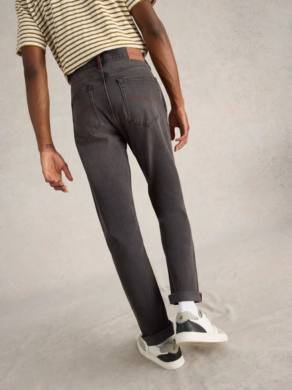 White Stuff Grey Slim Bronson Jeans
