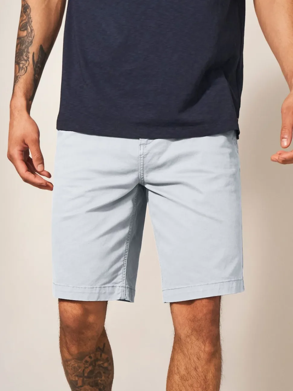 White Stuff Grey Sutton Chino Shorts