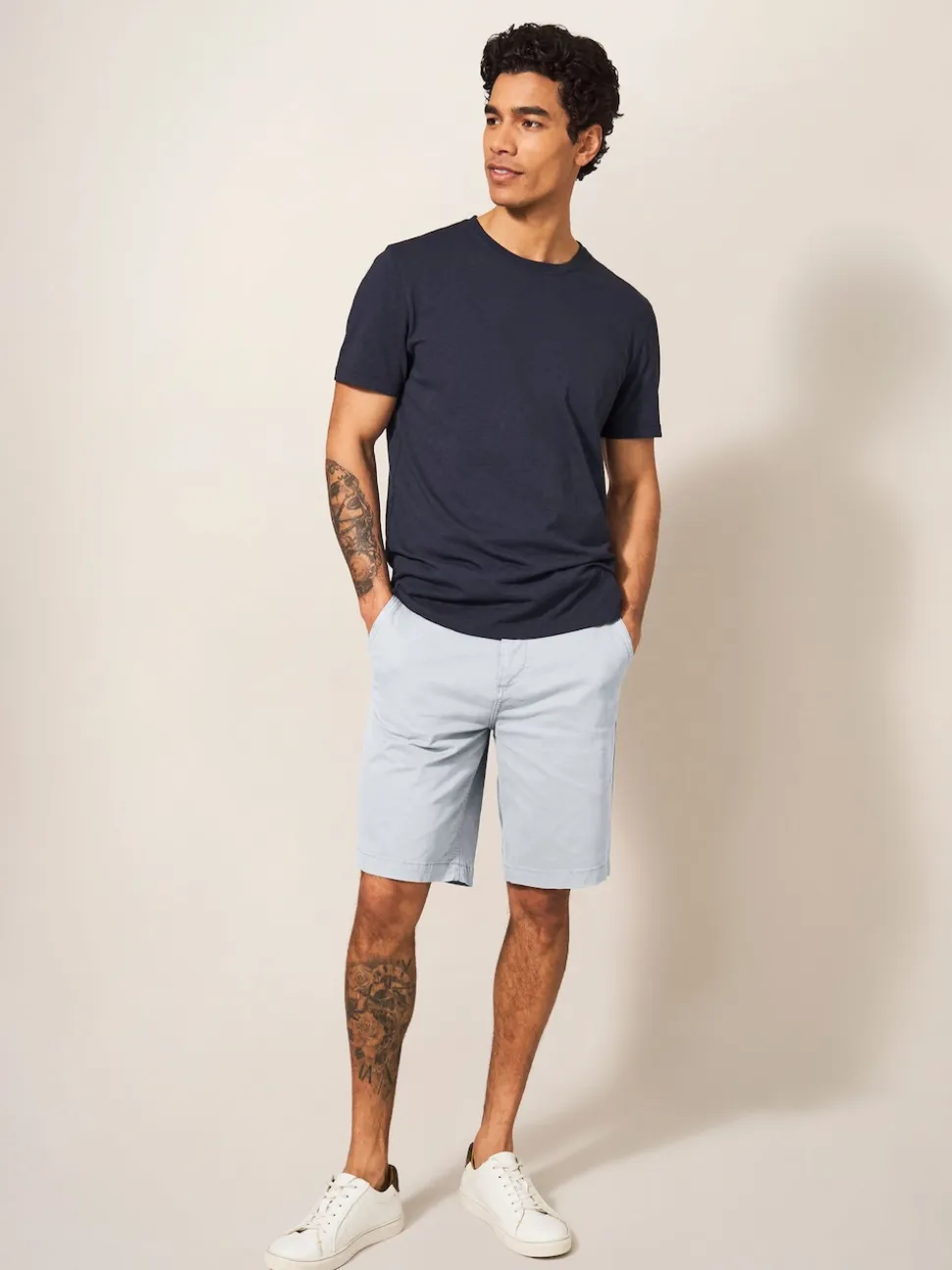 White Stuff Grey Sutton Chino Shorts
