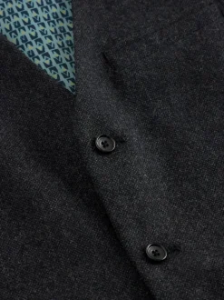 White Stuff Grey Wool Blend Waistcoat