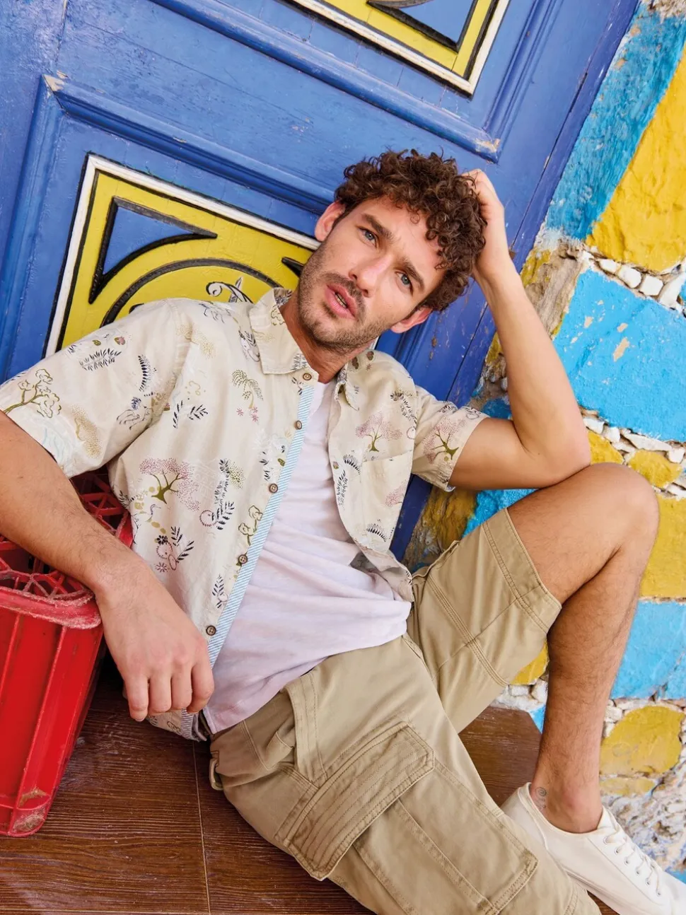 White Stuff Natural 100% Cotton Halsall Cargo Shorts