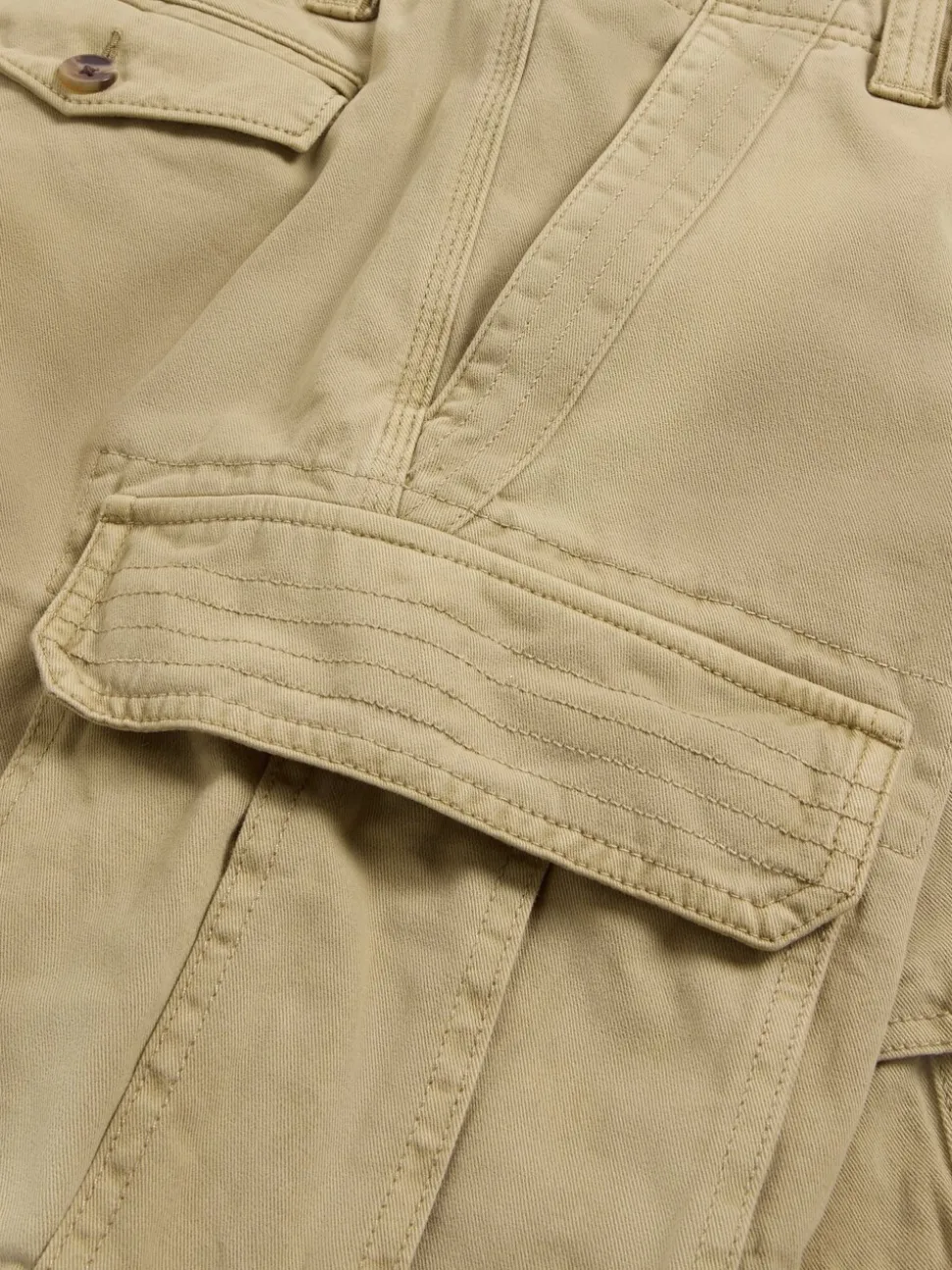 White Stuff Natural 100% Cotton Halsall Cargo Shorts