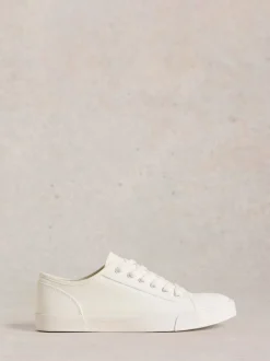 White Stuff White Peter Plimsoll Trainers