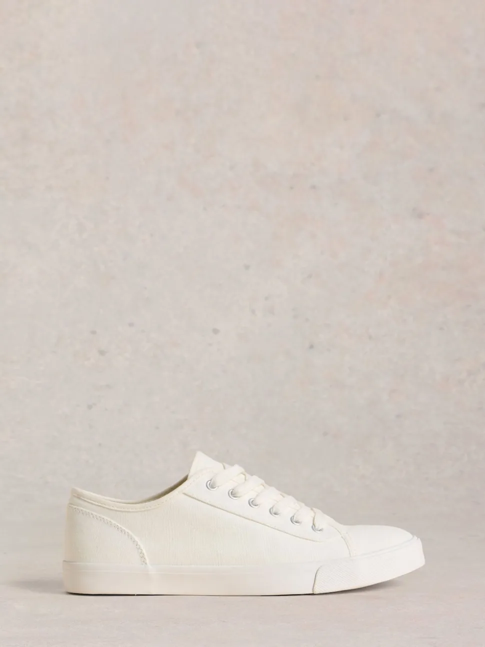 White Stuff White Peter Plimsoll Trainers
