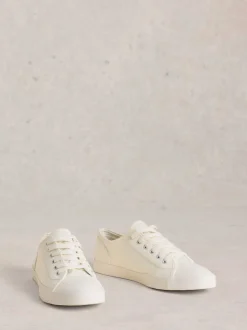 White Stuff White Peter Plimsoll Trainers