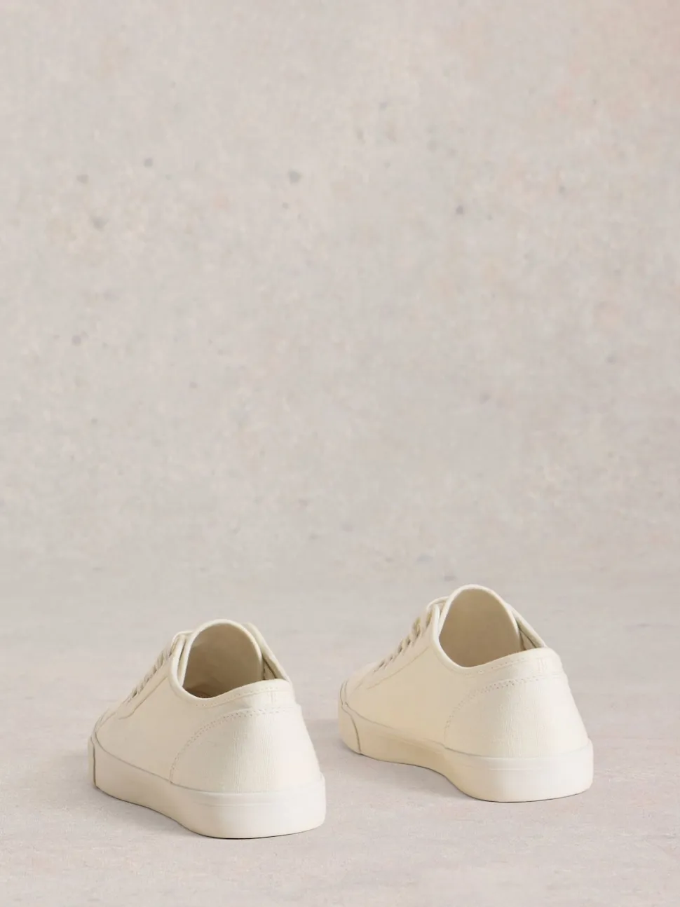 White Stuff White Peter Plimsoll Trainers