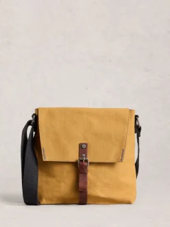 White Stuff Yellow Charlie Canvas Cross-Body Bag