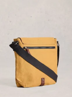 White Stuff Yellow Charlie Canvas Cross-Body Bag