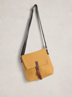 White Stuff Yellow Charlie Canvas Cross-Body Bag
