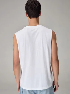 White Tank Top Vest