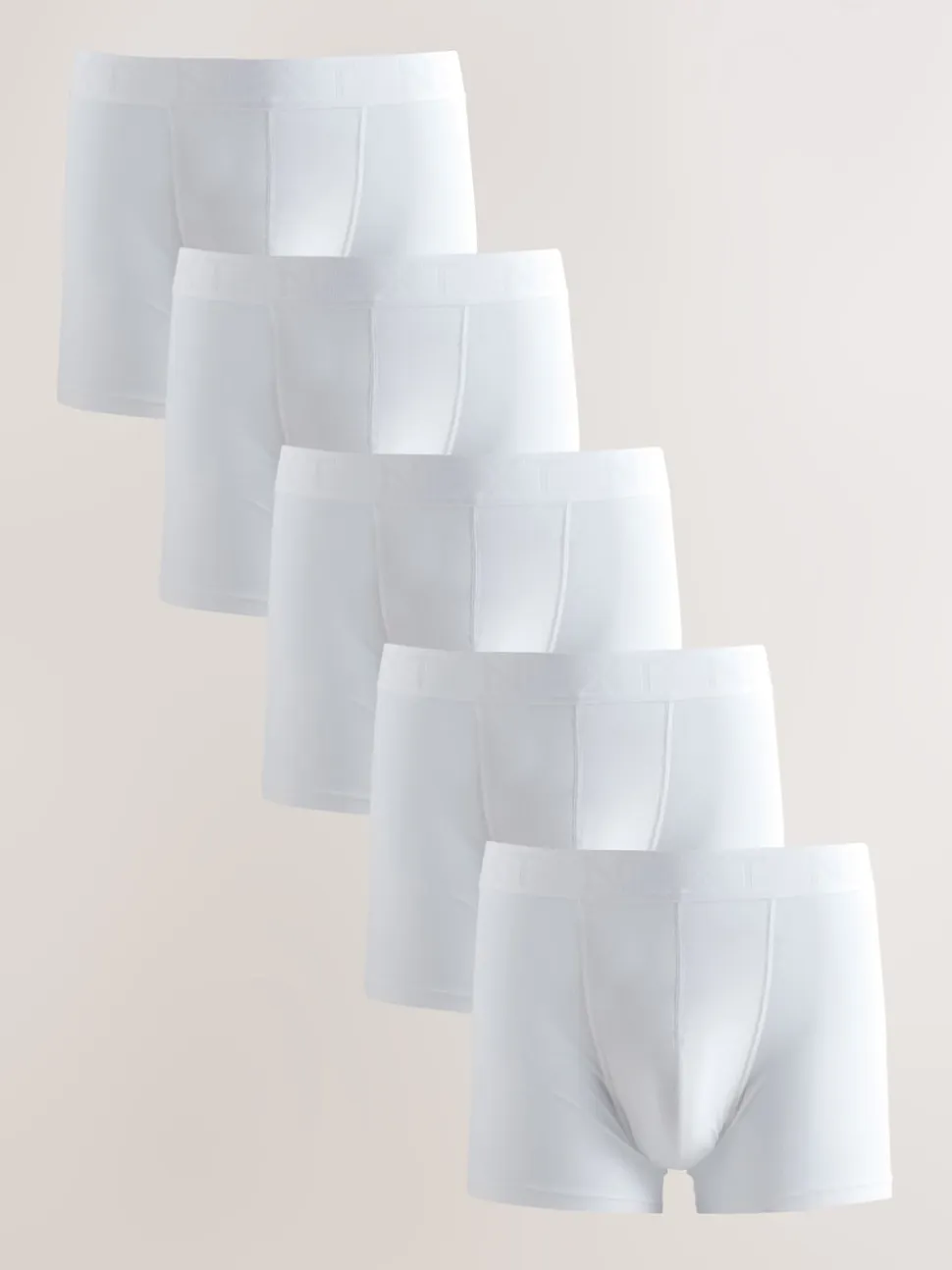 White Trunks Boxers 5 Pack
